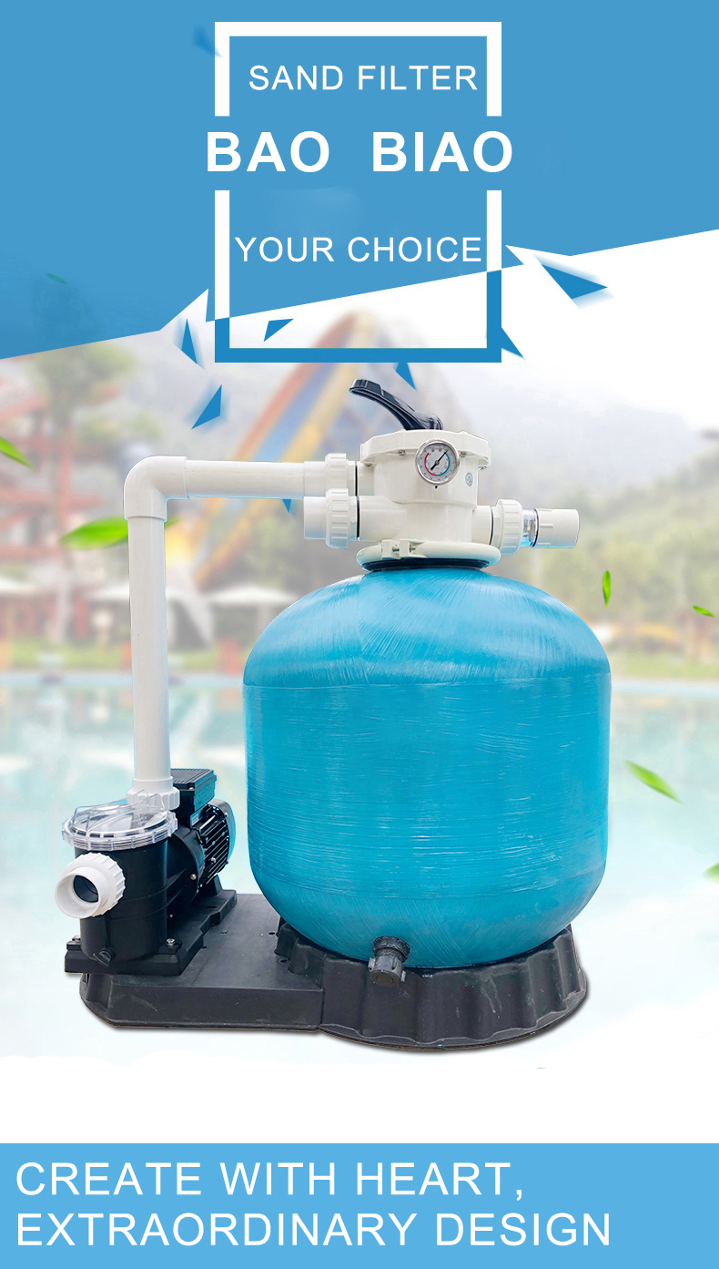 Hayward OEM Above Ground Alberca 800mm 1HP Commercial Swimming Pool Automatic Backwash Water Treatment Sand Filter With Pump Set