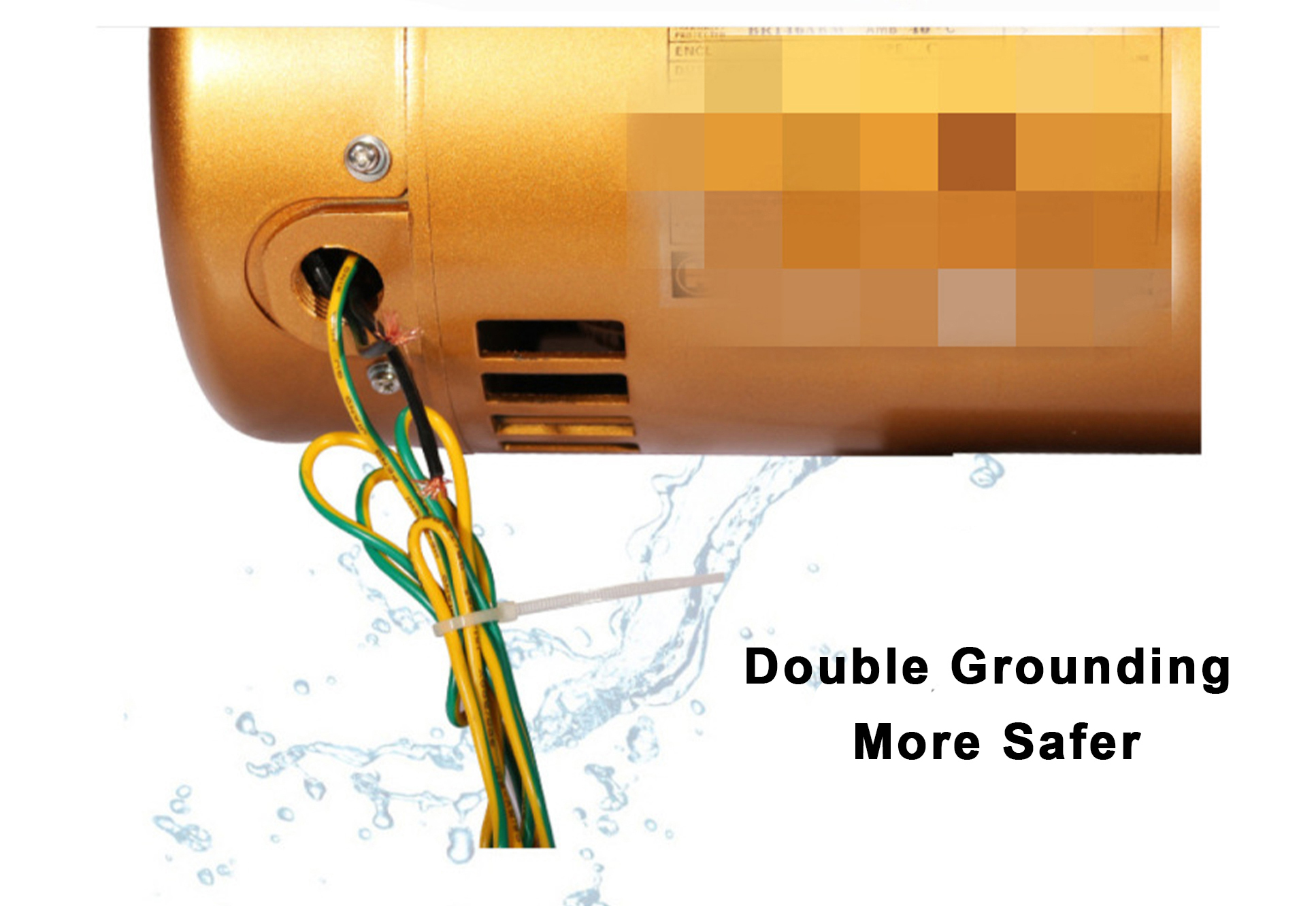 Gold Color Custom Logo 2HP 3HP Hot Sale Easy Installation Inverter Commercial Swimming Pool Pump Water Diffuser Speed Control