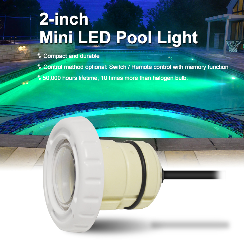 3W RGB IP68 Waterproof LED Swimming Pool Light for Concrete 