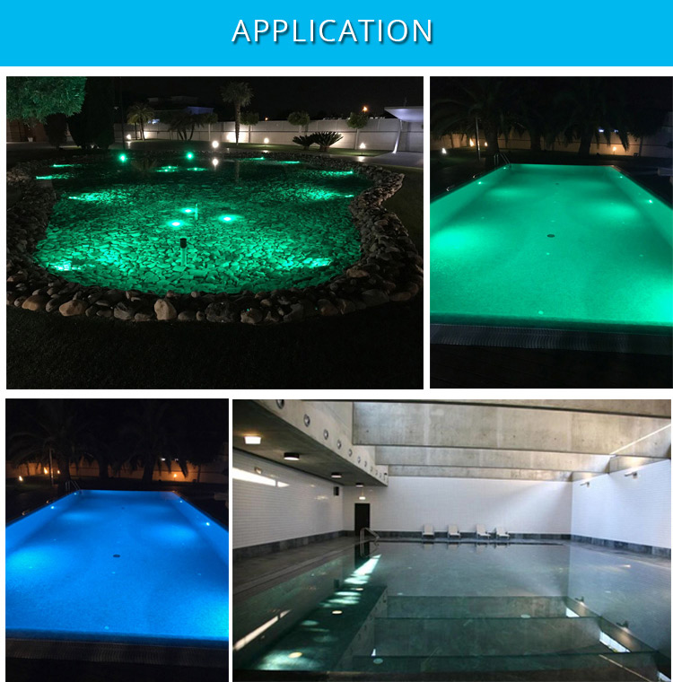 2020 Newest Patent 316L Stainless Steel Salt Water P68 Underwater Lights Resin Filled LED Pool Lighting