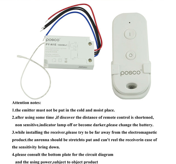 120V/220V  500W 1000W LED Pool light Switch Remote control Underwater switch