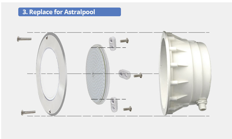 New Design Patented 3mm Super Slim All In One IP68 Pool Light 316L Stainless Steel Underwater Light Pool 