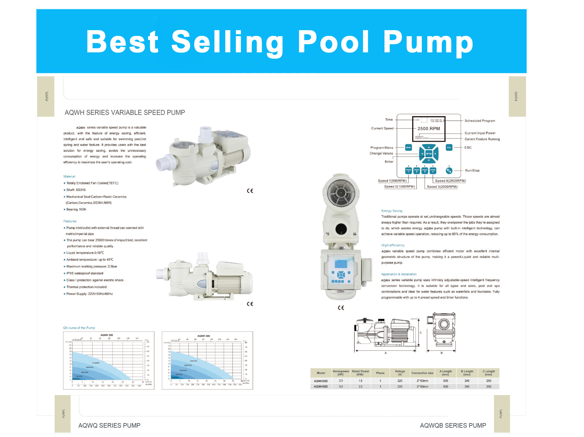 OEM Black 220V 22M Lift Small Home Use Circulation Swimming Accssories Pool Pump Controller Device Diffuser Hayward
