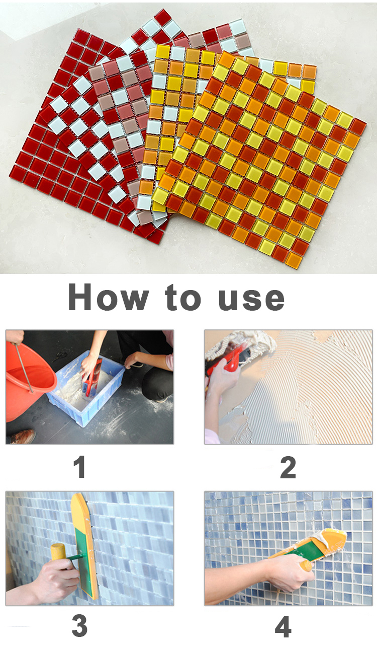 Good Price Blue 3D Wall Panel Blue Guangdong DIY Spanish China Glass Swimming Pool Mosaic Pcs Bathroom Floor Tiles Exhibition