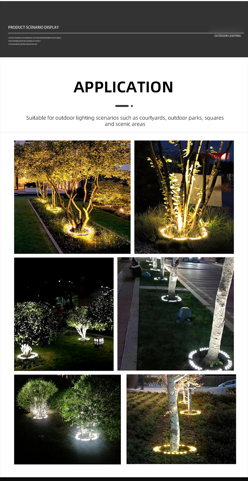 LED Palm Hug Tree Ring Light LED Palm Hug Tree Ring Light