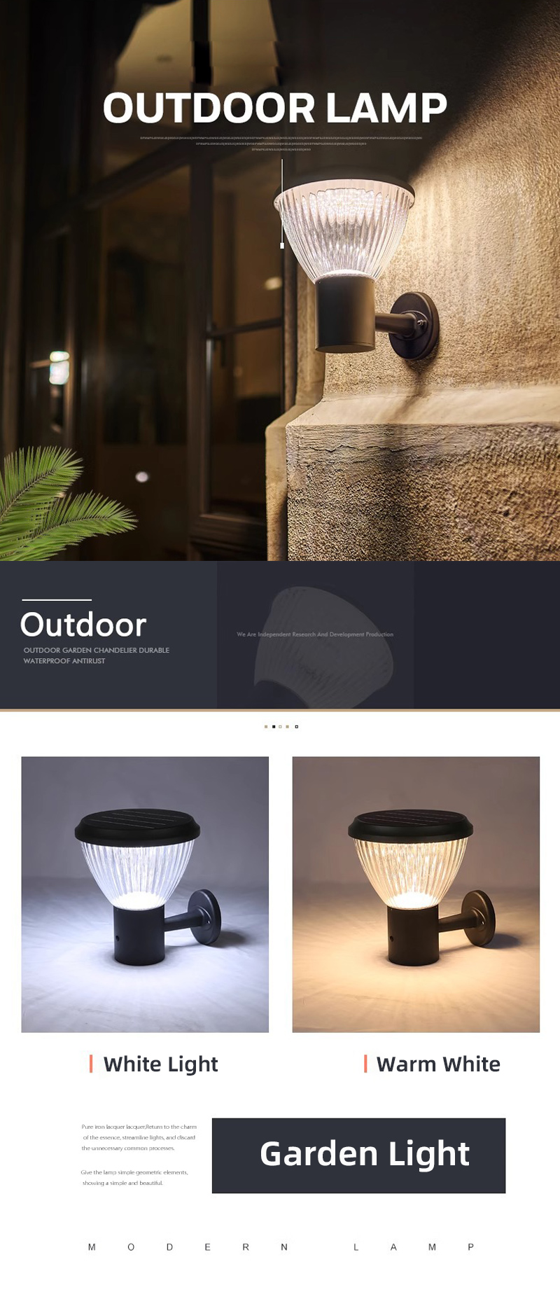 Outdoor Decorative Solar Garden light Outdoor Decorative Solar Garden light