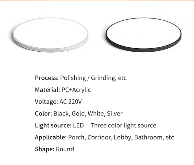 Indoor Round LED Ceiling Light for Home Kitchen Room Indoor Round LED Ceiling Light for Home Kitchen Room