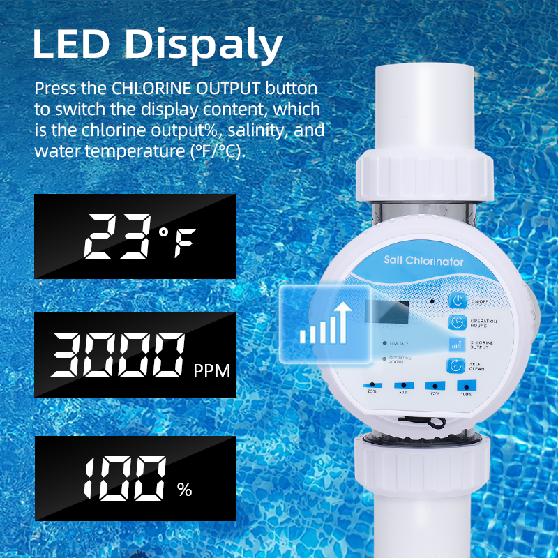 Swimming pool Accessories Water Disinfection System Chlorine Dispenser Residential Swimming Pool Salt Chlorinator