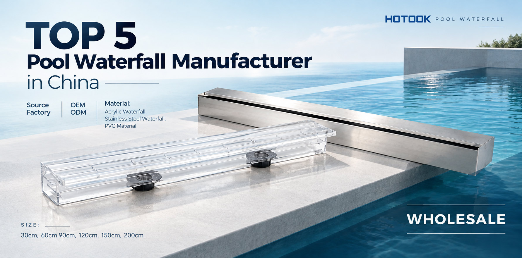 Top 5 Swimming Pool Waterfall Manufacturers and Factories in China