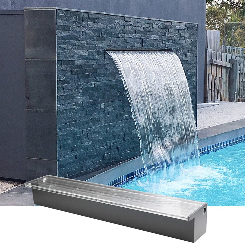 How to choose a swimming pool waterfall fountain？