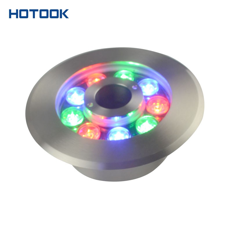 9W Stainless Steel High Power RGB led Fountain light IP68