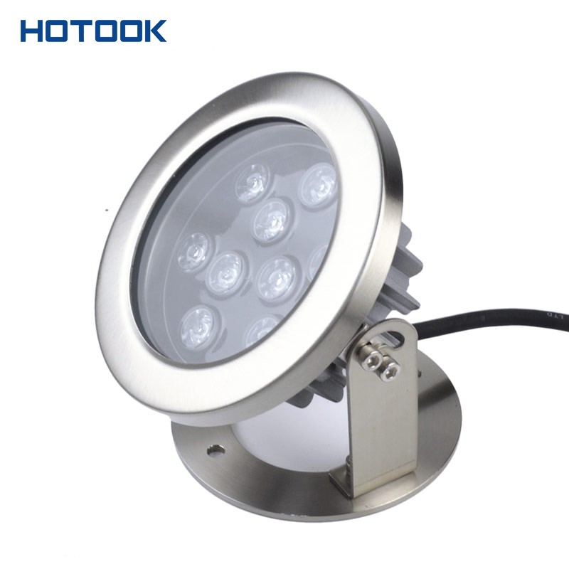Premium 9W Stainless Steel High Power RGB LED Underwater Light With Radiator 