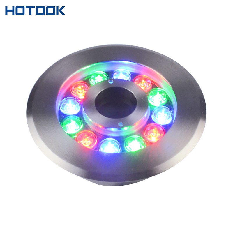 12W Stainless Steel High Power RGB led Fountain light IP68