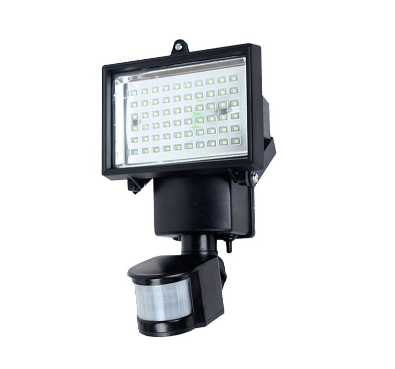 10W 60 LED Solar Powered Flood light Outdoor Motion Sensor Lawn