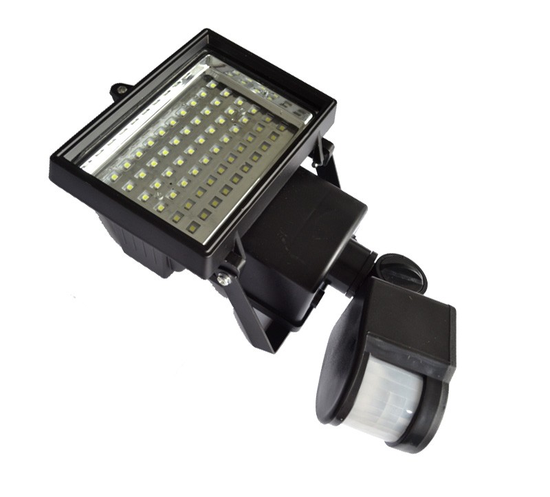 10W 60 LED Solar Powered Flood light Outdoor Motion Sensor Lawn