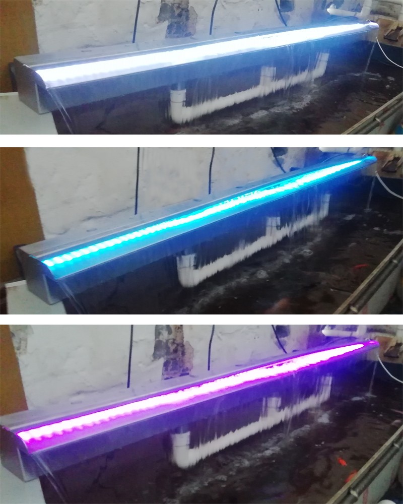 Stainless steel spillway Pond Pool waterfall