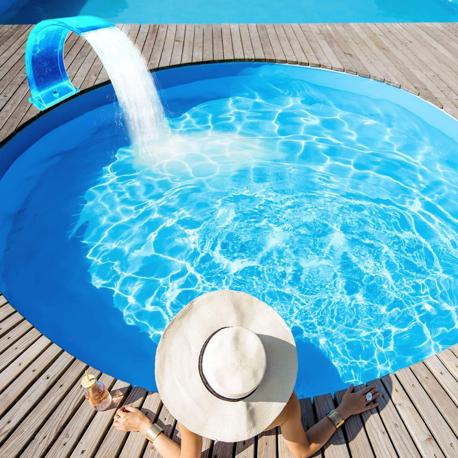 Transparent Acrylic Arc Hook Spa Pool Waterfall