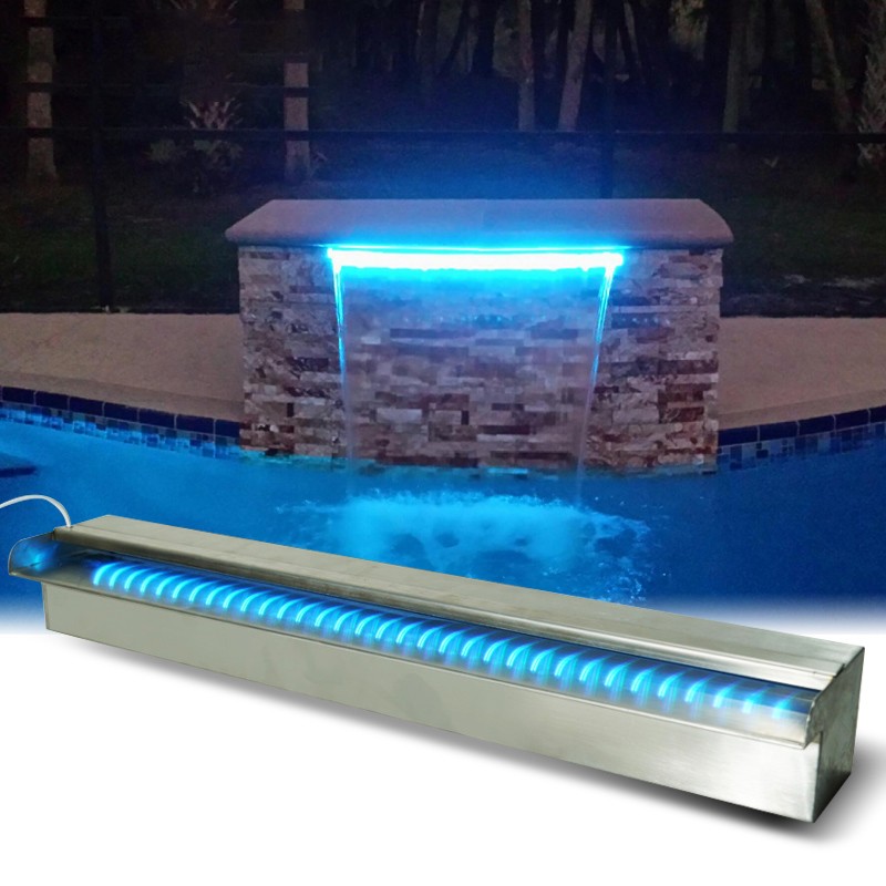 Stainless steel spillway Pond Pool waterfall