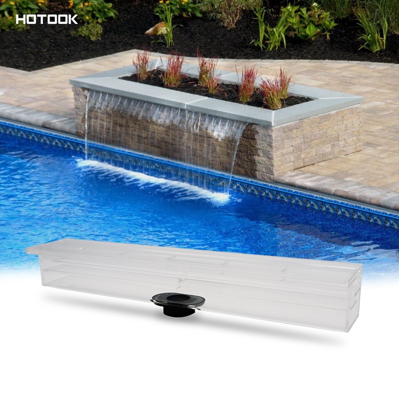 Acrylic Transparent Pool Waterfall Water Descent