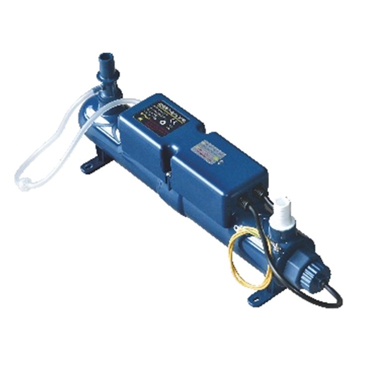 Flow-over ultraviolet+ozone combined sterilizer