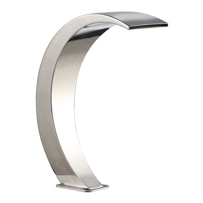 Curved Design Stainless Steel Pool Fountain Waterfall