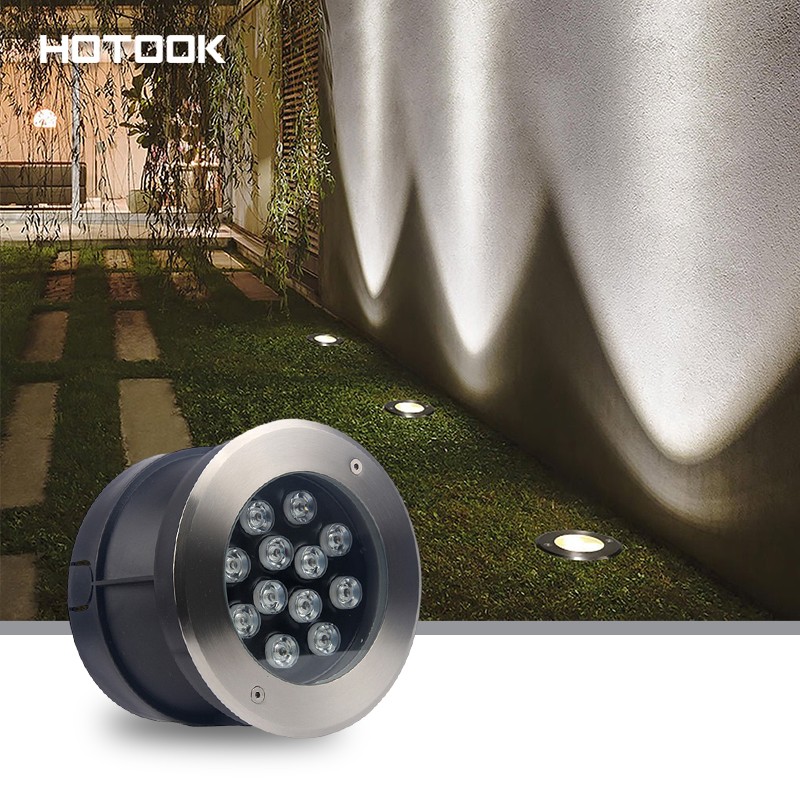 Automatic RGB Stainless Steel LED Underground Lights Outdoor