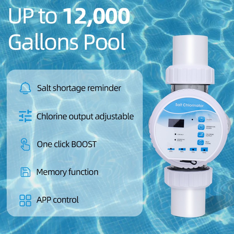 Swimming pool Accessories Water Disinfection System Chlorine Dispenser Residential Swimming Pool Salt Chlorinator