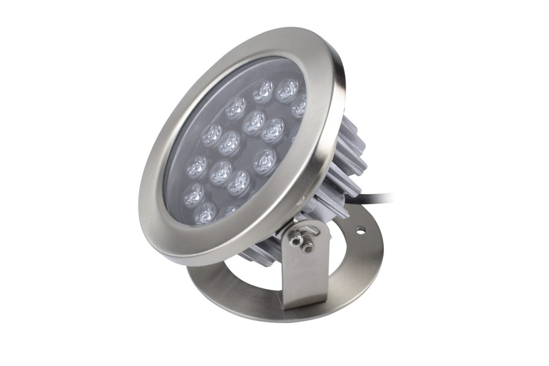Premium 15W Stainless Steel High Power RGB led underwater light with raditor