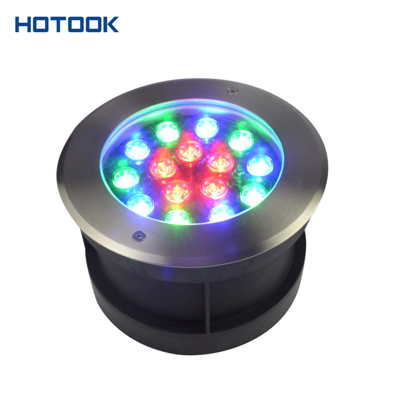 Regular 15W D210mm Stainless Steel RGB LED Underground Light