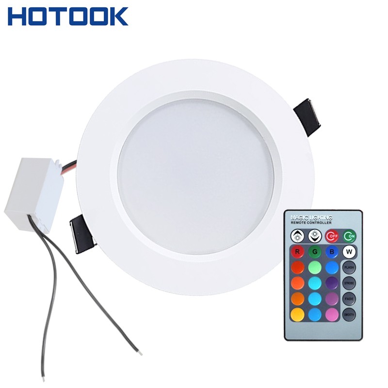 3W 5W 10W RGB LED downlight AC85-265V with Remote Control