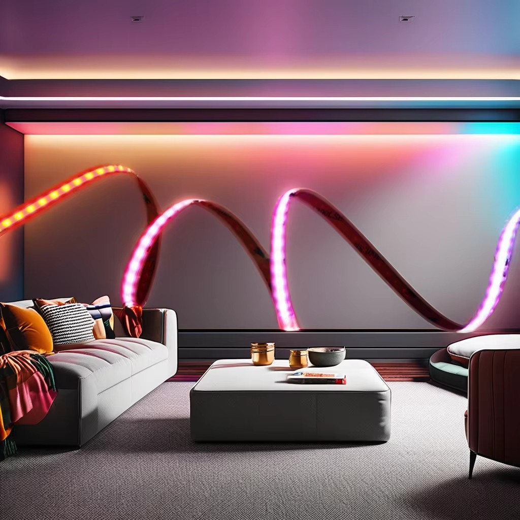 12V 24V High Lumen RGB COB Led Strip Light(1)