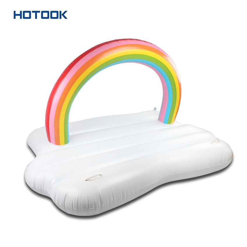 PVC Inflatable Rainbow Floating Island